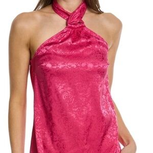 Ronny Kobo Collection Vibrant Pink Halter Top